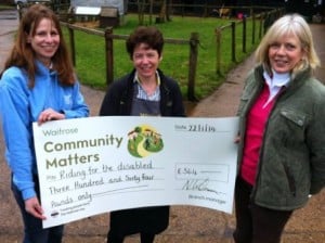 waitrose-donation to Digswell RDA